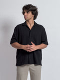 Chemise Fil Oversize Noir