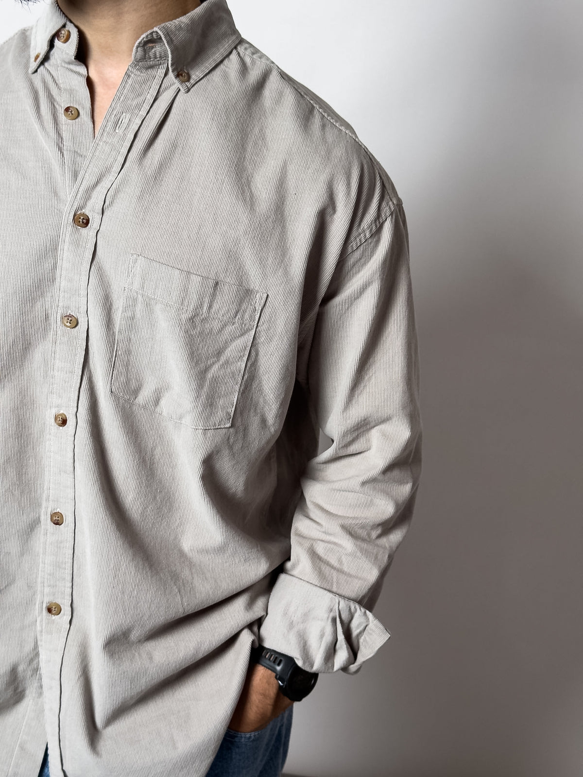Chemise en velours oversize