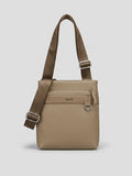 Sacoche DESA en semi-cuir marron