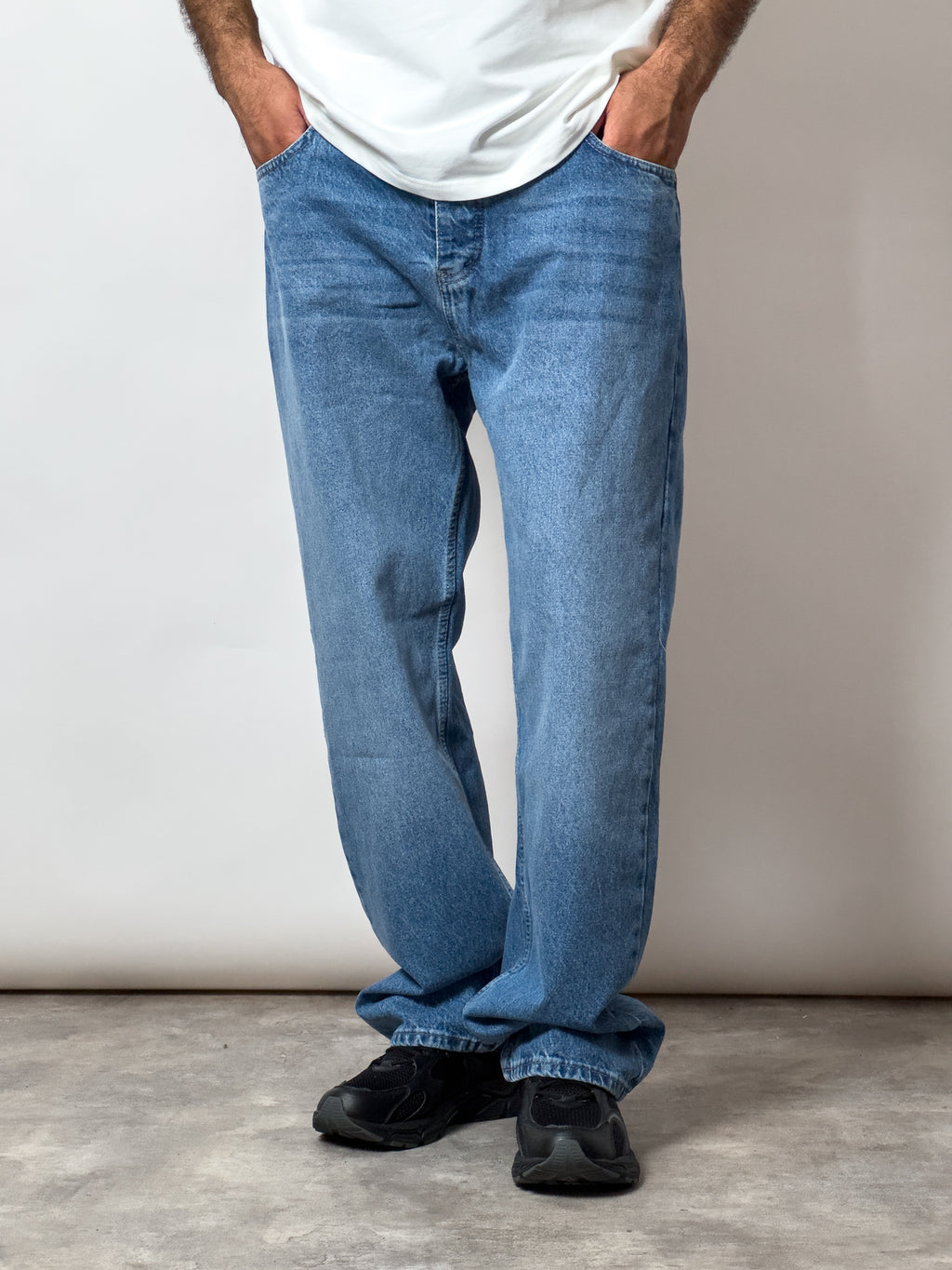 Jeans baggy bleu