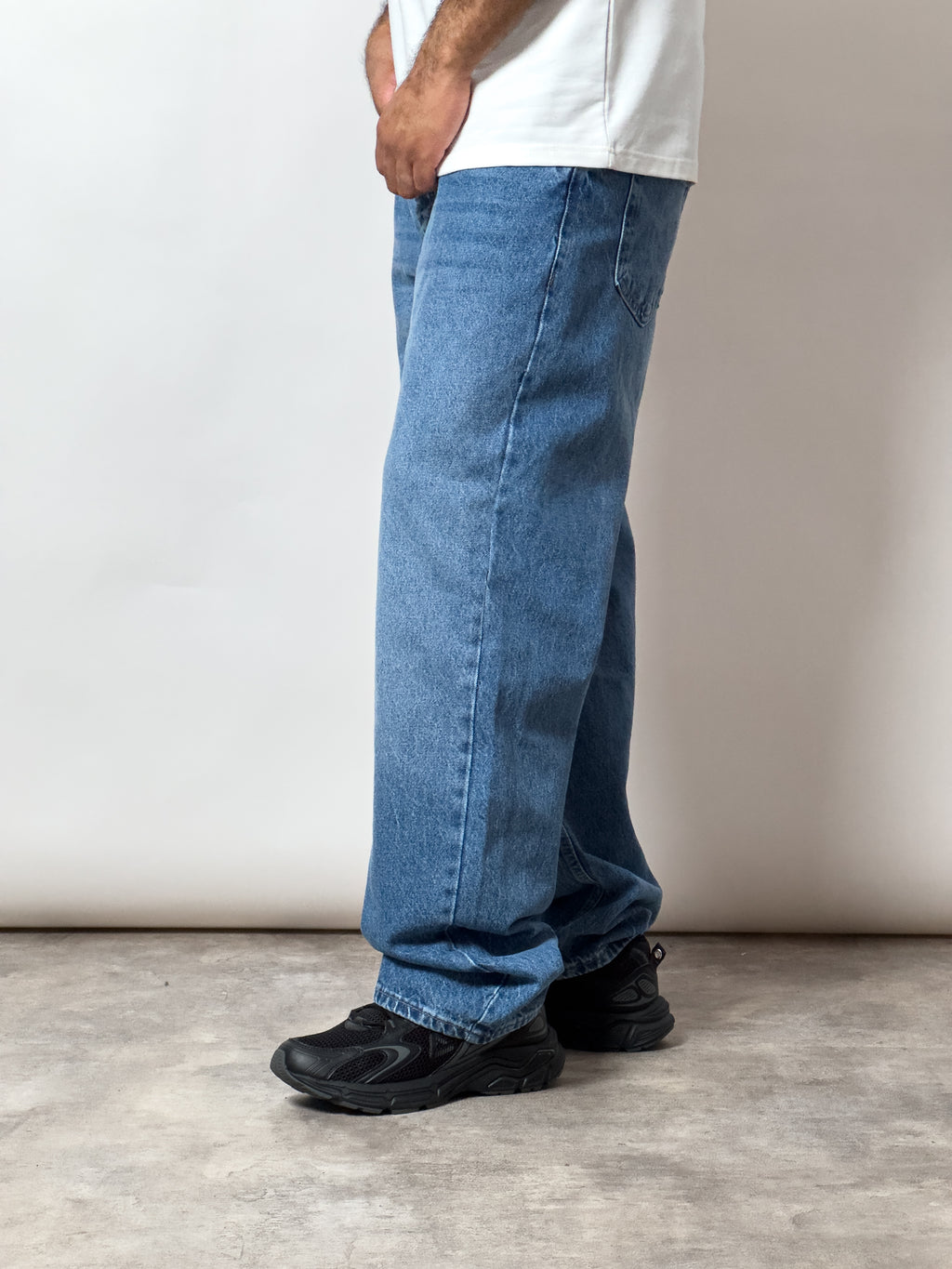 Jeans baggy bleu