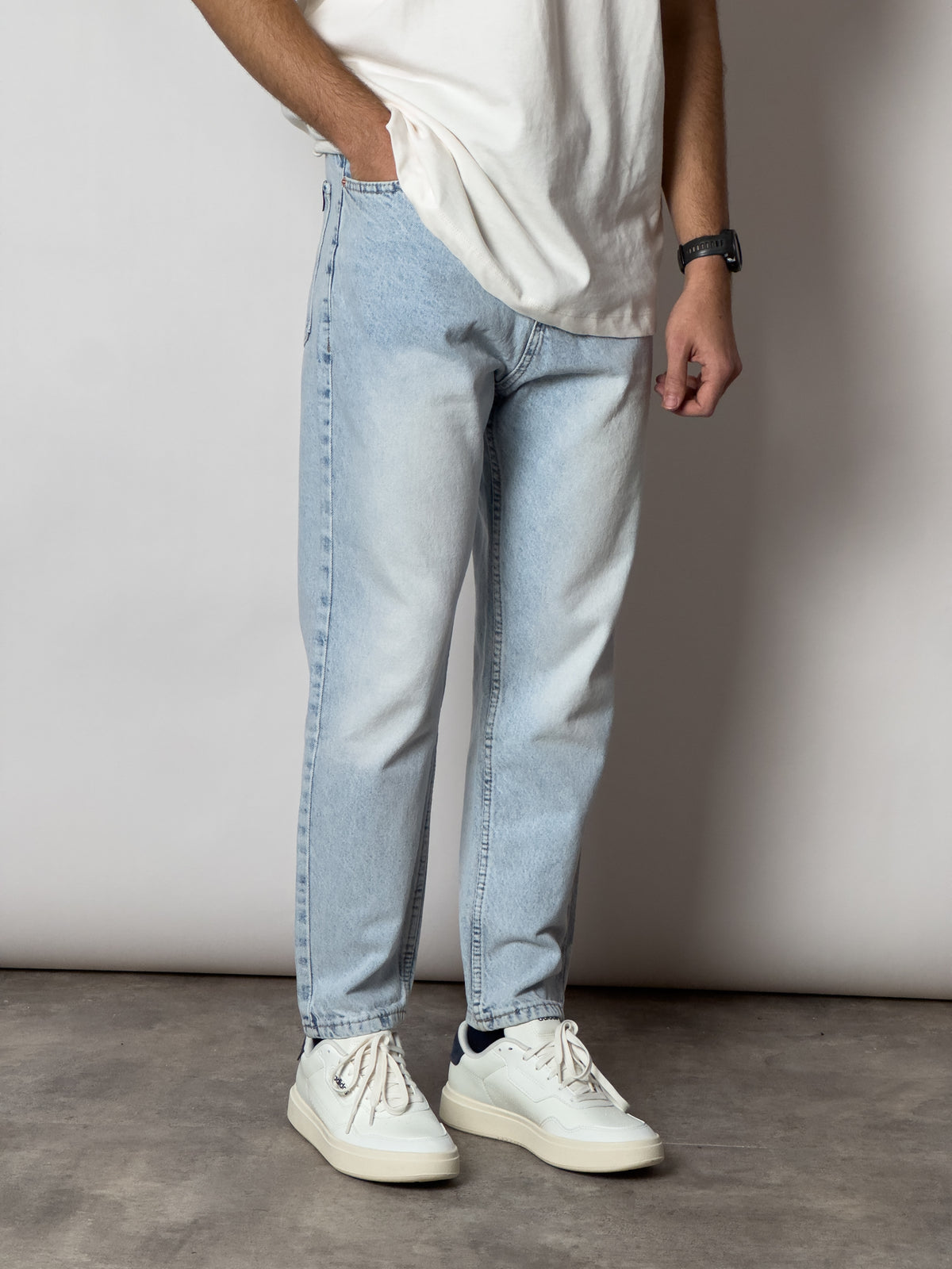 Jean We-eleven boyfriend bleu clair délavé