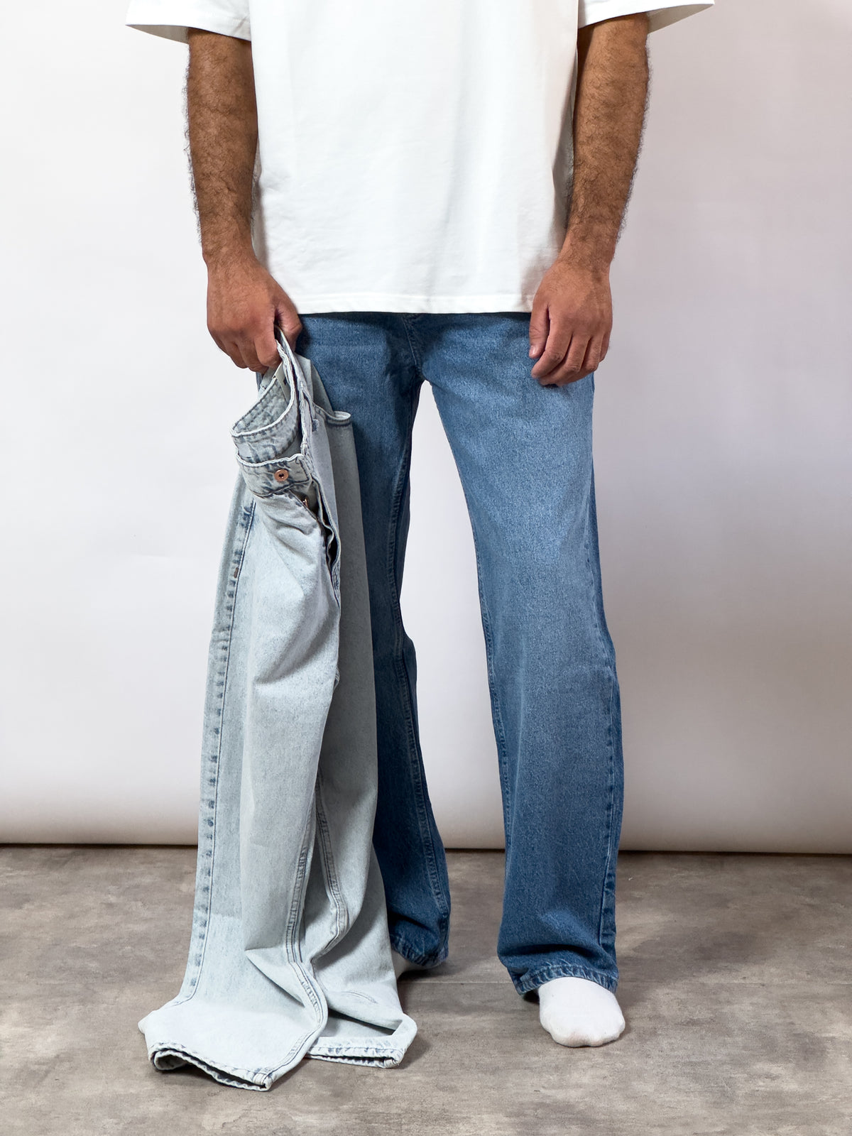 Jeans baggy bleu