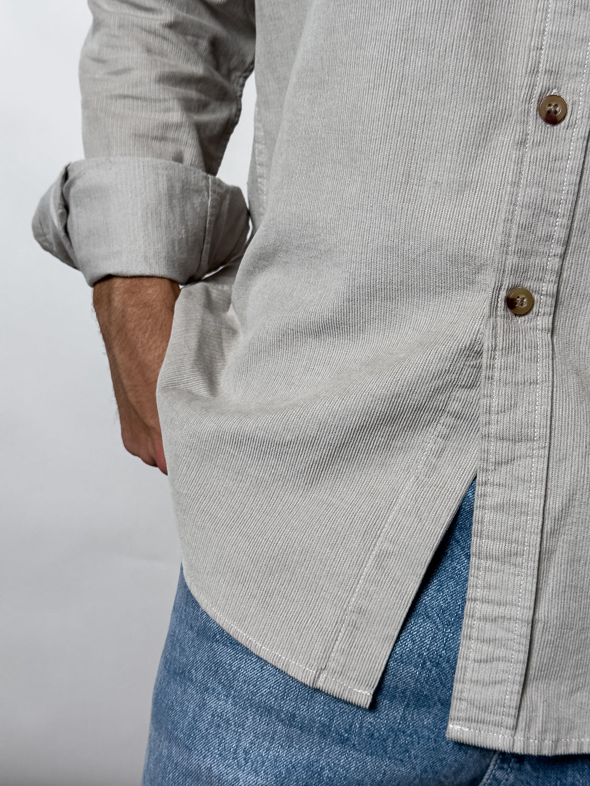 Chemise en velours oversize